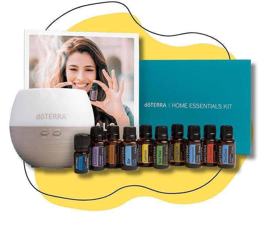 doTERRA 正規品2点セット Голям семеен комплект Home Essentials Kit с Petal дифузер doTERRA